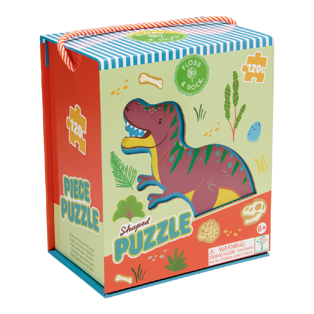 Floss & Rock - Puslespil i Facon 120 stk. - Dino
