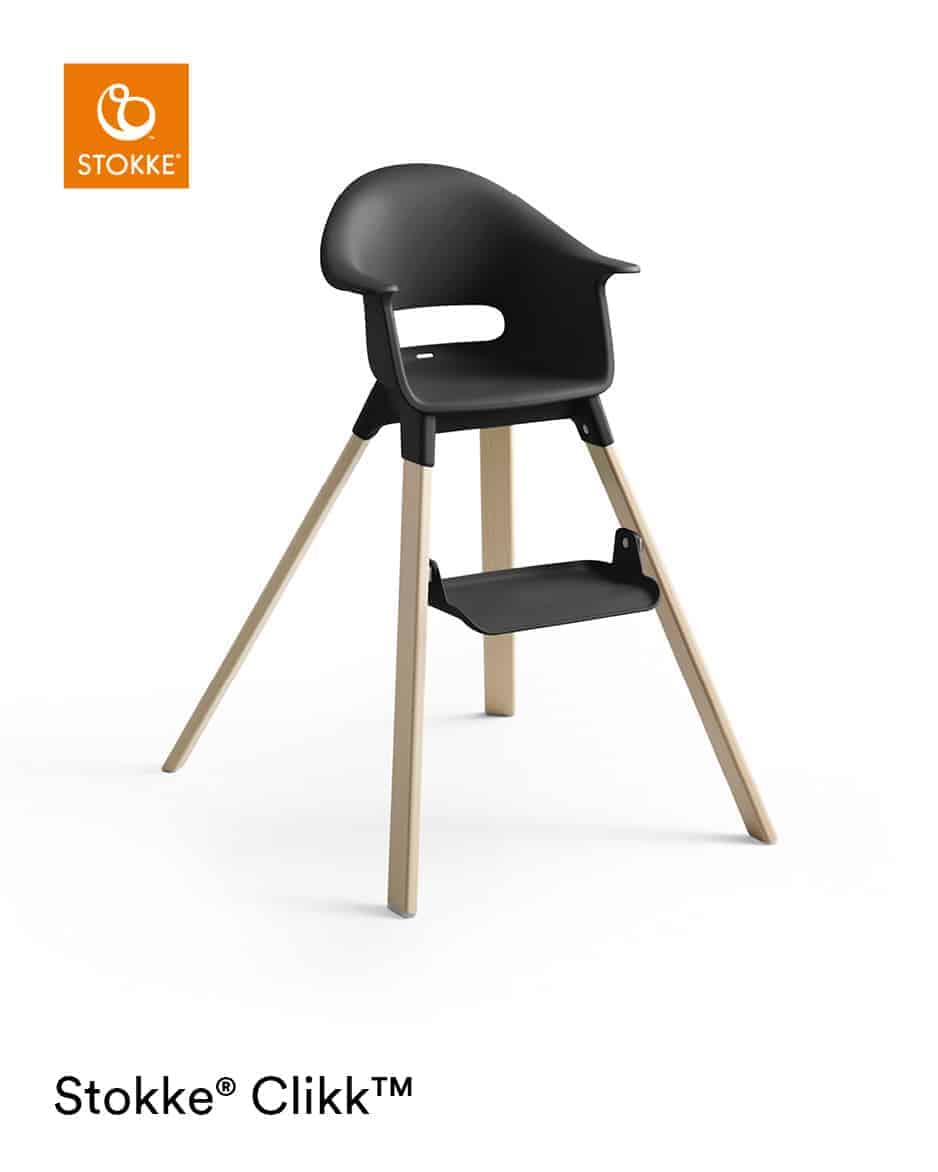 Stokke® Clikk™ højstol - Black Natural