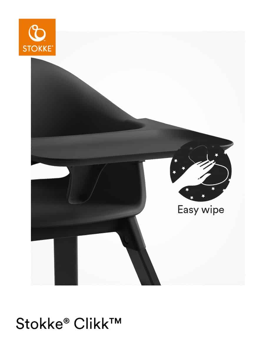 Stokke® Clikk™ højstol - Black Natural