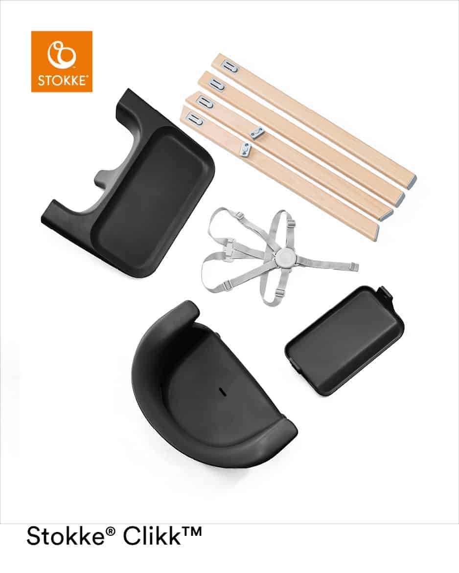 Stokke® Clikk™ højstol - Black Natural