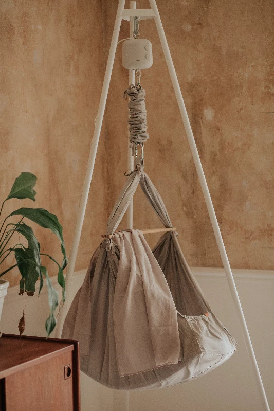 Membantu Premium slyngevugge økologisk bomuld - grå