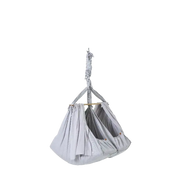 Membantu Premium tvillinge slyngevugge økologisk bomuld - grå