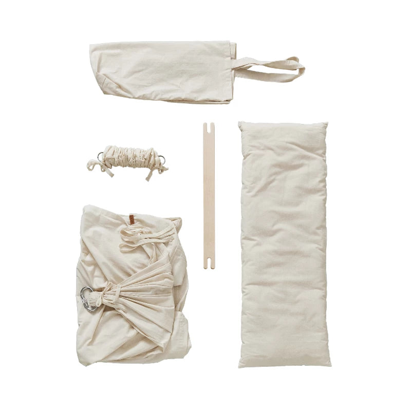 Membantu Basic slyngevugge økologisk bomuld - beige inkl. Motor
