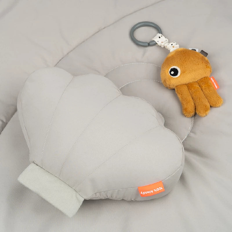 Done by Deer Aktivitets legetæppe Sea friends Grå