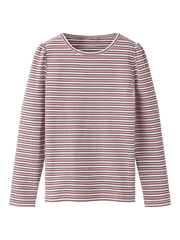 Slim top med striber, str. 92-116