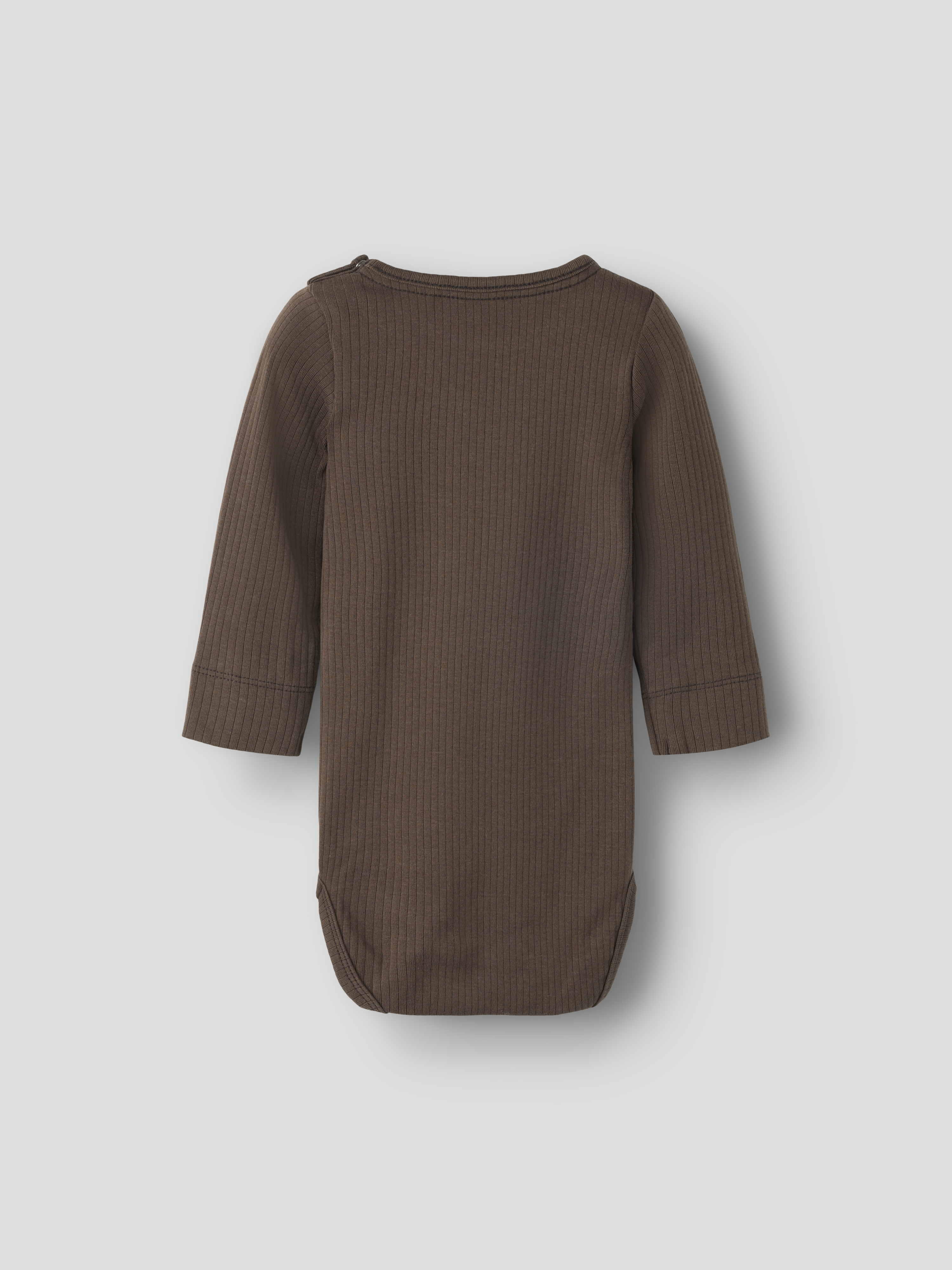 Ensfarvet langærmet body, str. 50-92