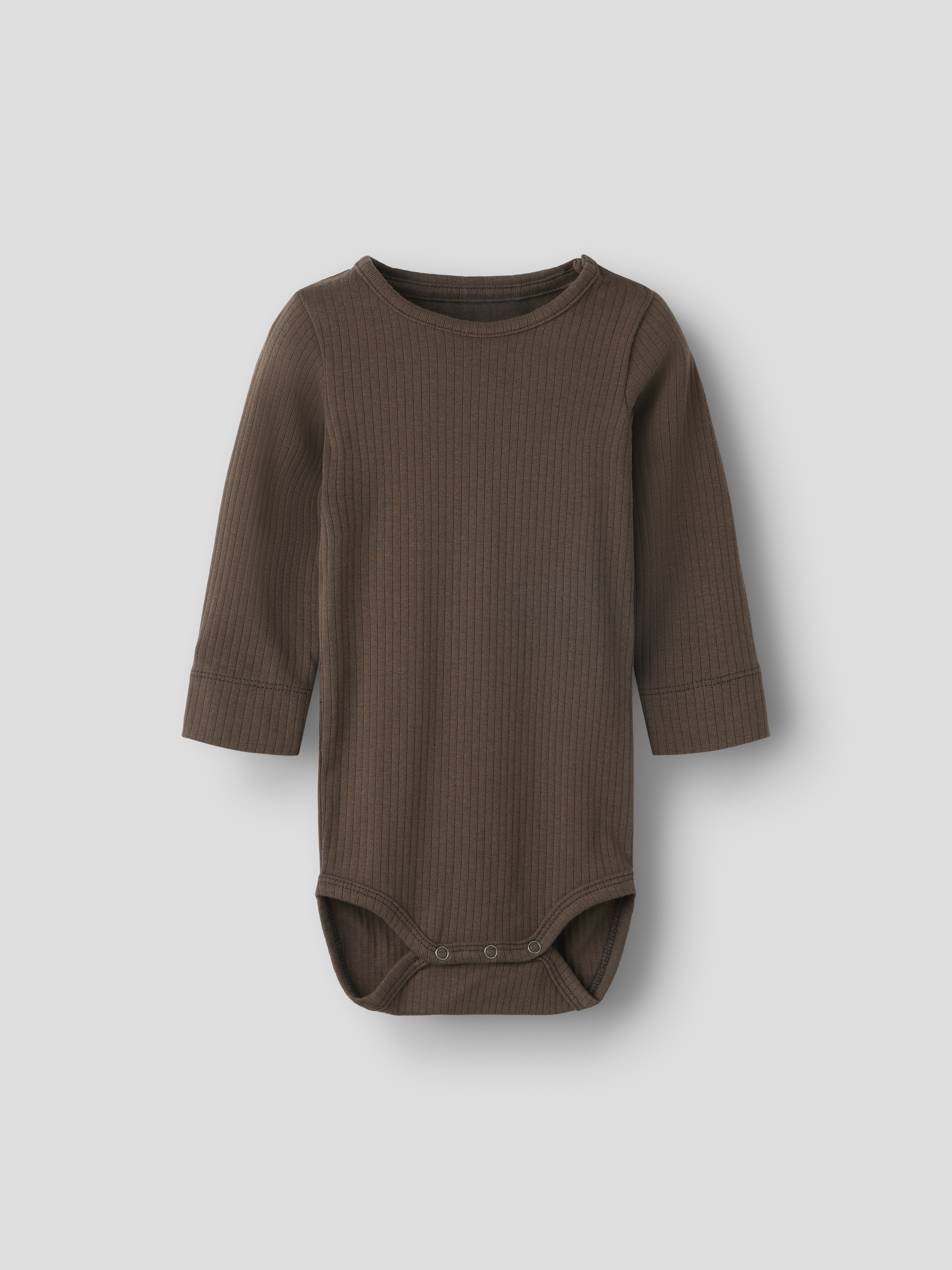 Ensfarvet langærmet body, str. 50-92
