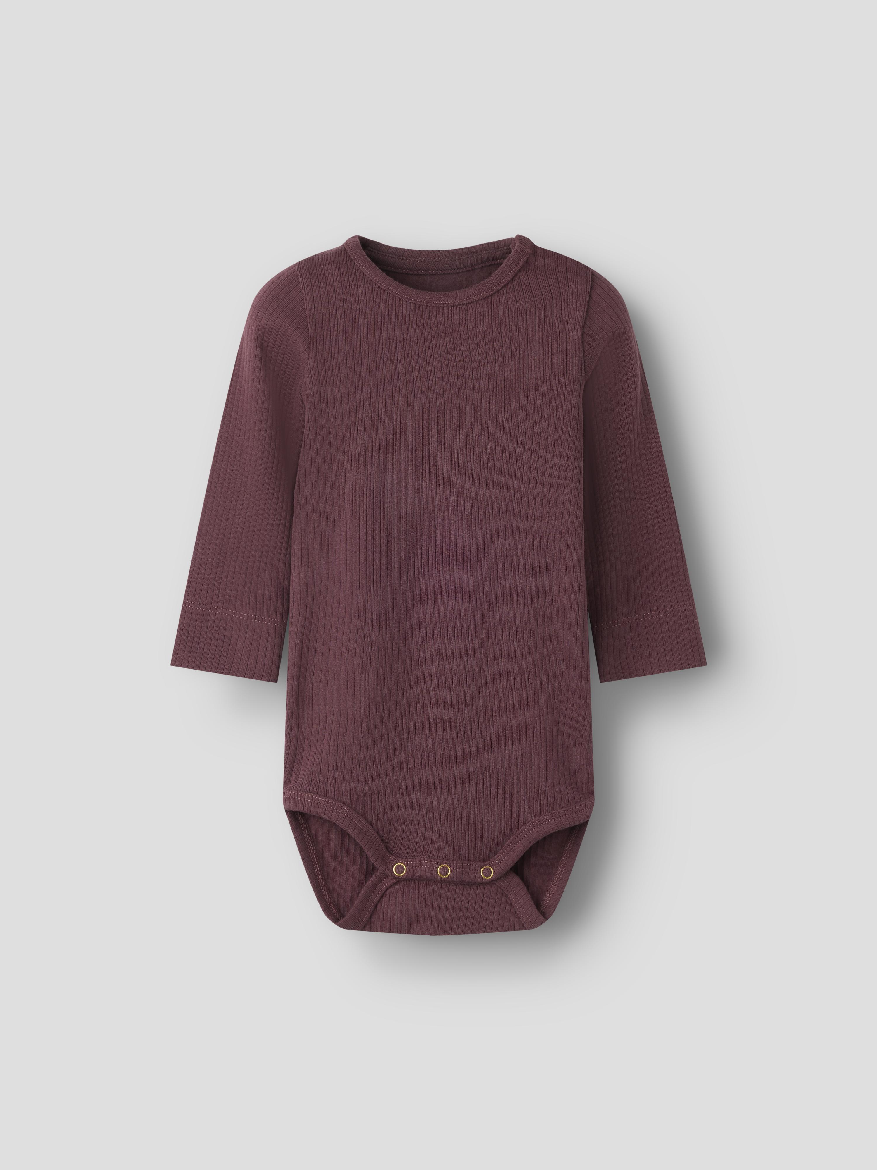 Ensfarvet langærmet body, 50-92