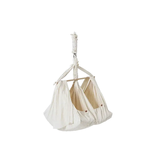 Membantu Premium tvillinge slyngevugge økologisk bomuld - beige