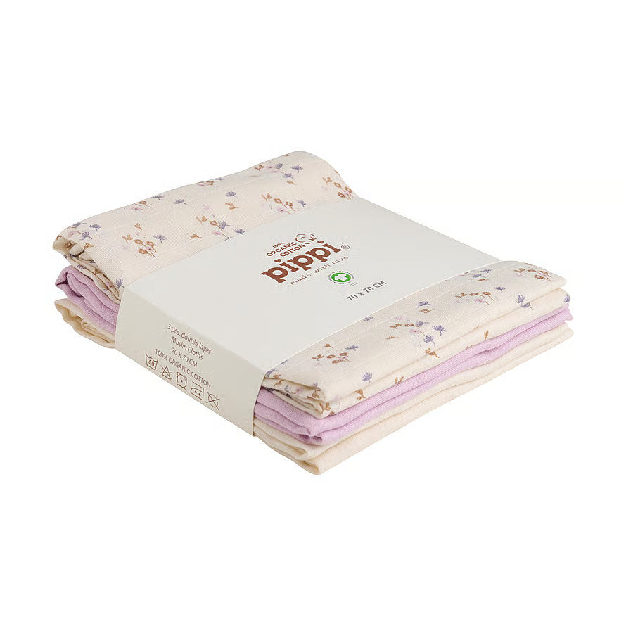Pippi Stofbleer 3-pak - Burnished Lilac