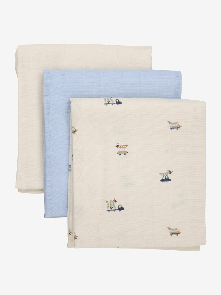 Pippi Stofbleer 3-pak - Cellestial Blue