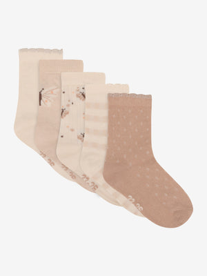 Sokker m. Mønster (5-pack) - Rugby Tan