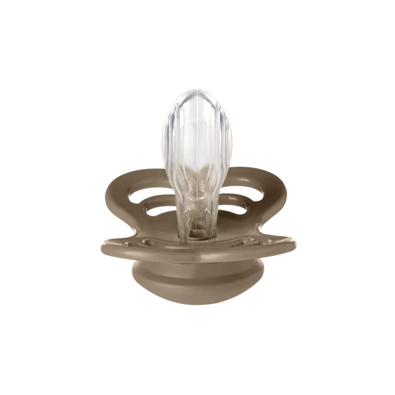 Bibs Supreme Silikone - Str. 1 - Vanilla/Dark Oak