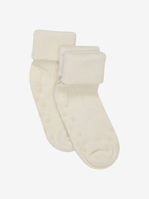 Baby rib sock m. ABS (2-pack) - Off White