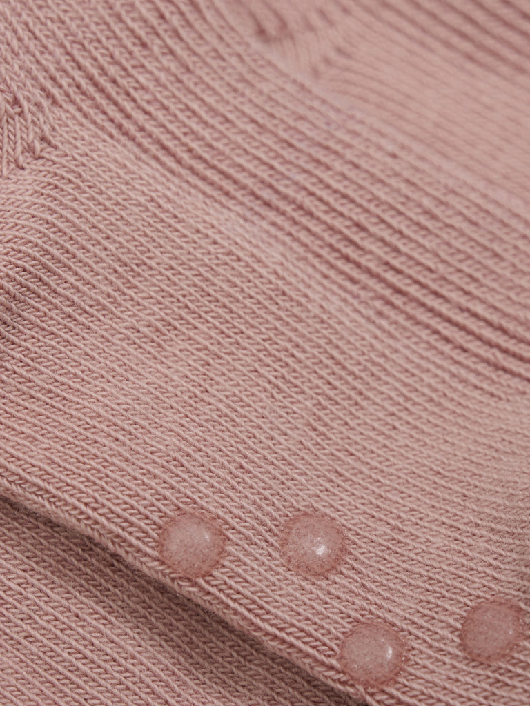 Baby rib sock m. ABS (2-pack) - Rose Cloud