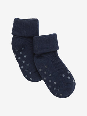 Baby rib sock m. ABS (2-pack) - Total Eclipse