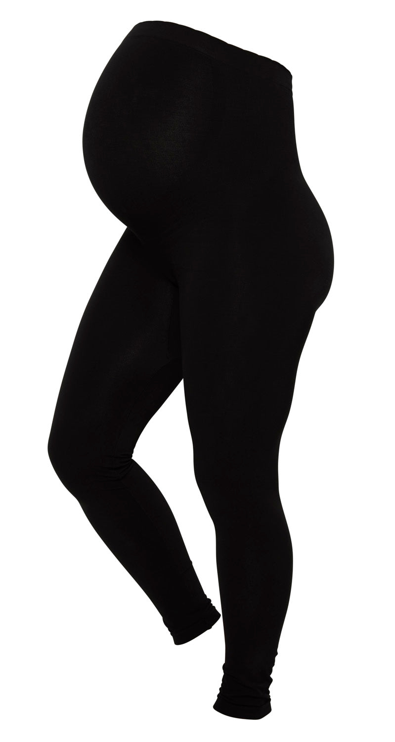 Momkind Gravid leggings m. støttefunktion Sort - M