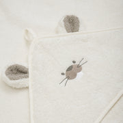 Pippi Baby Håndklæde m. Hætte - Egret