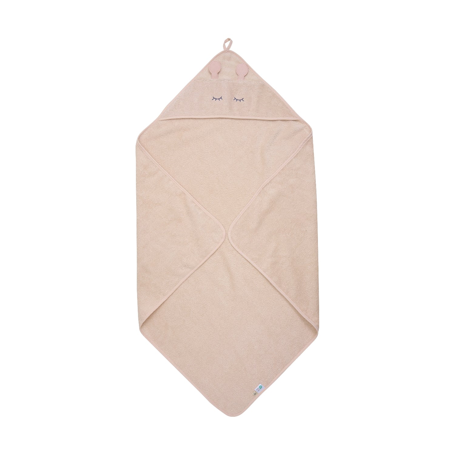 Pippi Baby Håndklæde m. Hætte - Rose Dust