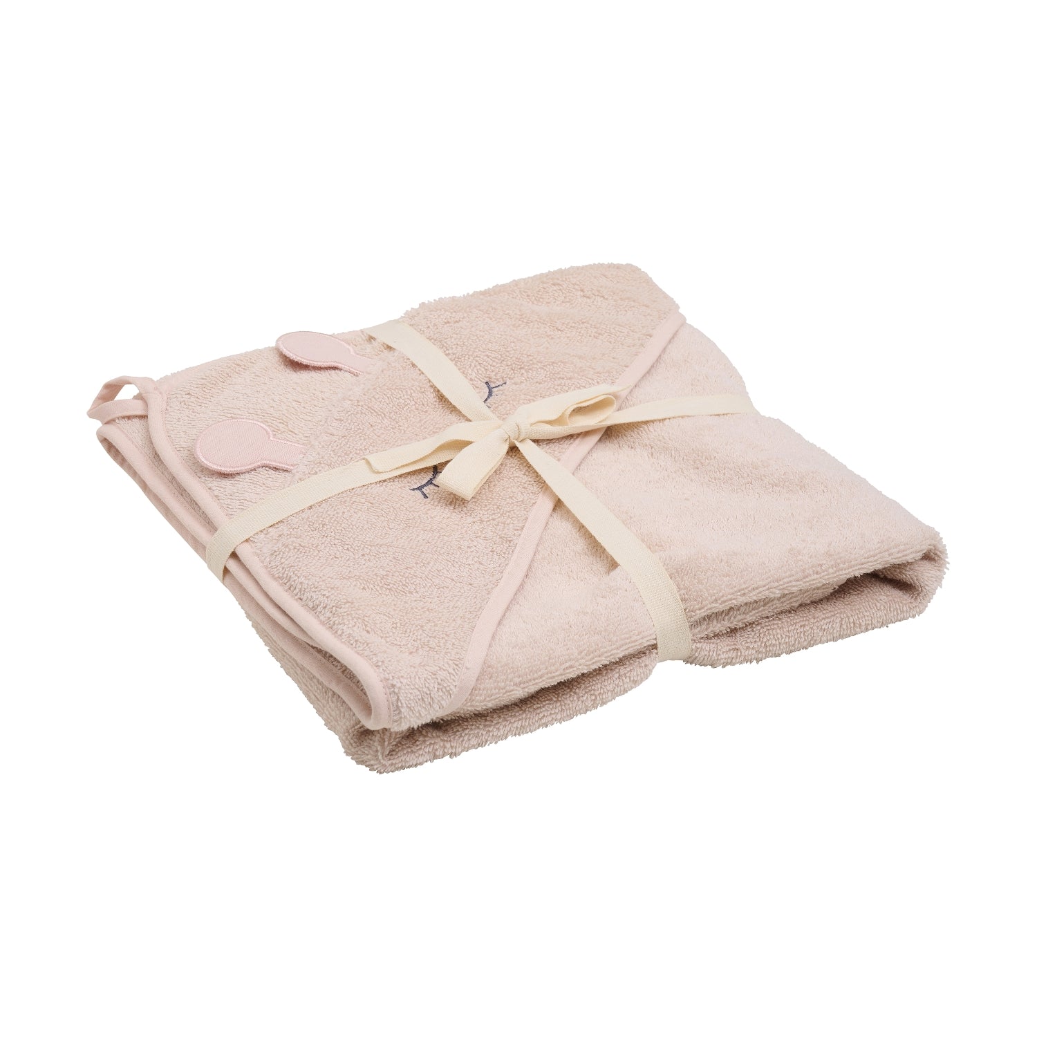 Pippi Baby Håndklæde m. Hætte - Rose Dust