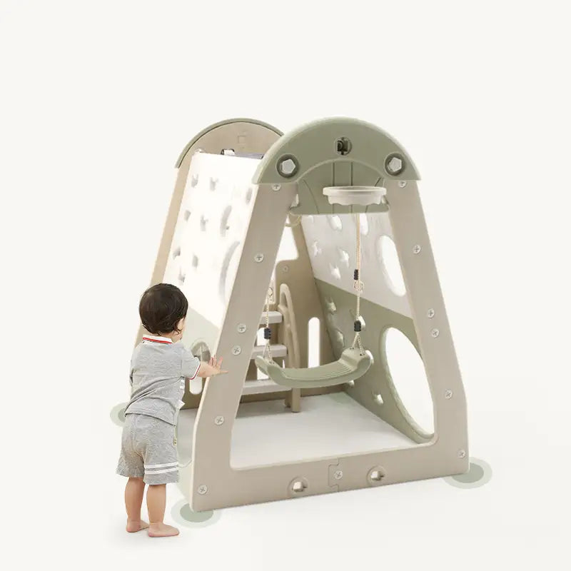 Kids Zone aktivitets hus med rutsjebane og gynge