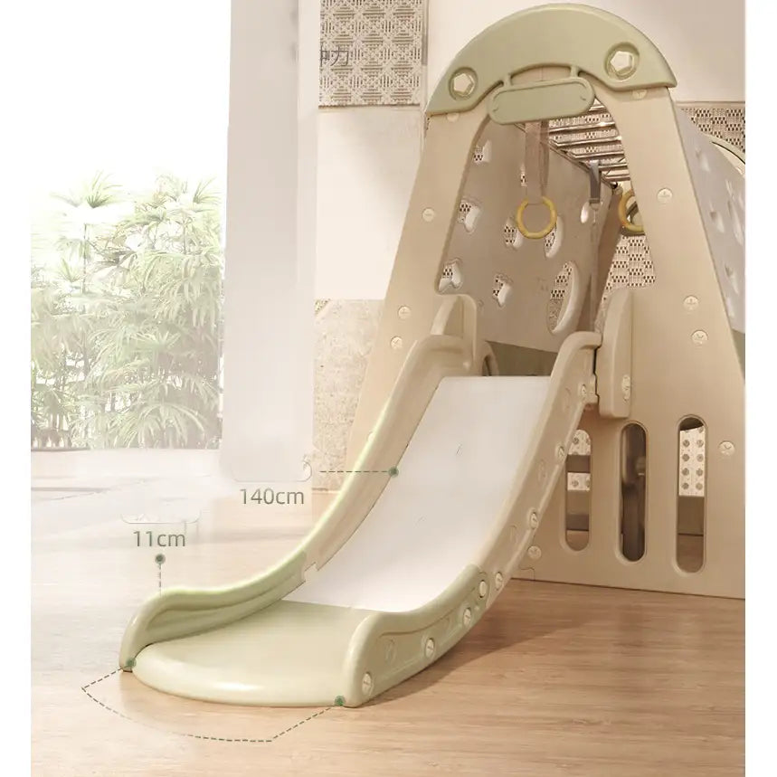 Kids Zone aktivitets hus med rutsjebane og gynge