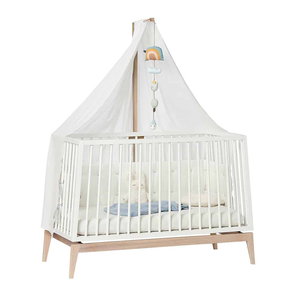 Himmel til Leander Linea™ og Luna™ babyseng - Hvid