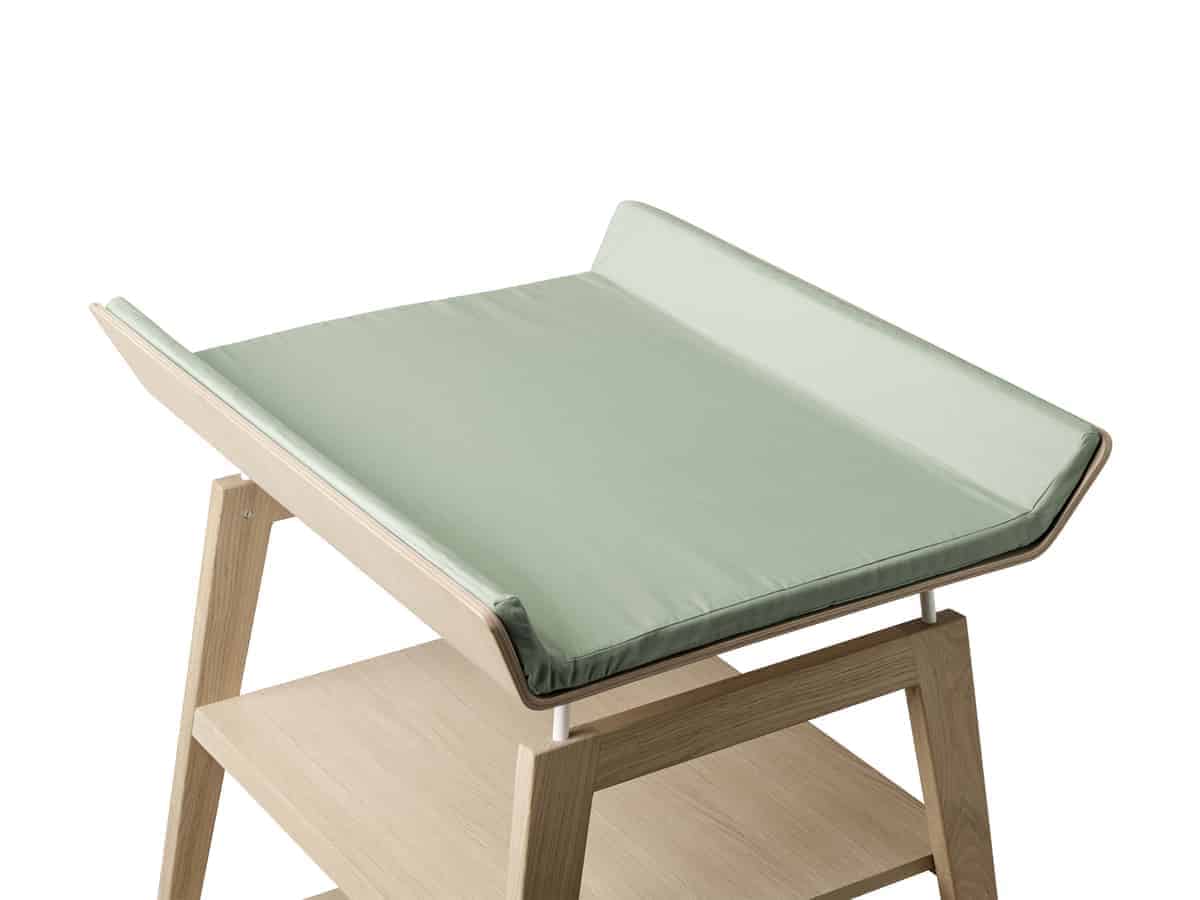 Puslehyndebetræk til Leander Linea puslebord Sage green