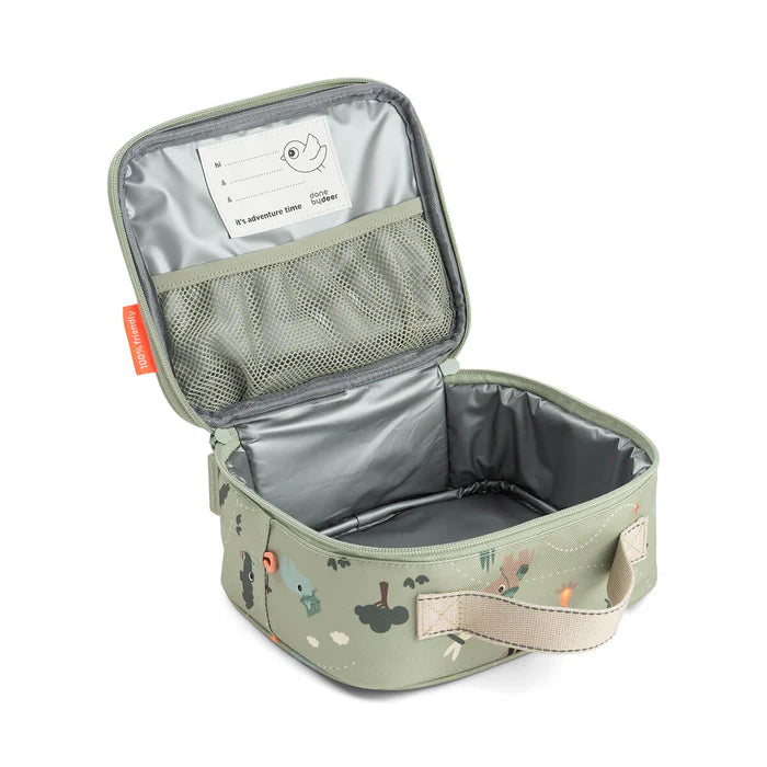 Done by Deer Lille termotaske Tiny trails 2,8L - grøn