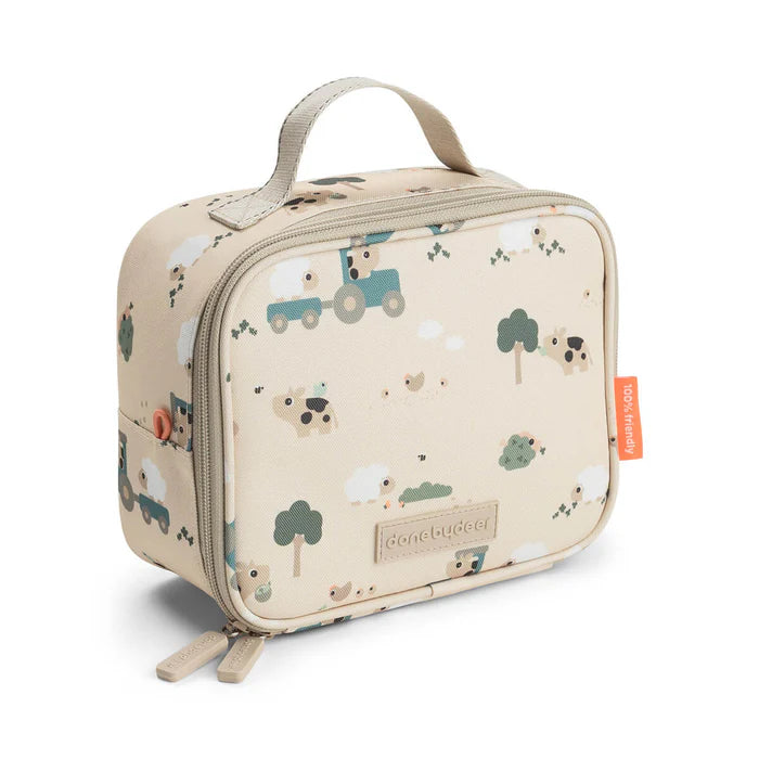 Done by Deer Lille termotaske Tiny farm 2,8L - sand