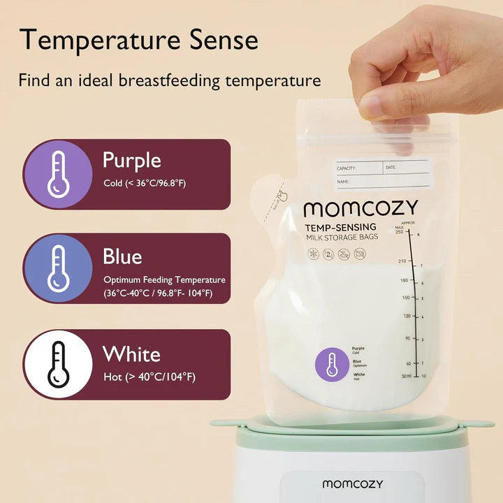 Momcozy Spout opbevaringsposer til brystmælk – 60 stk