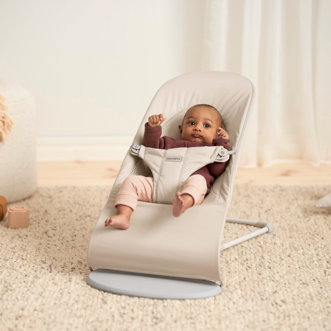 BabyBjörn Skråstol Balance Soft - Tri-Fabric - Lys Beige