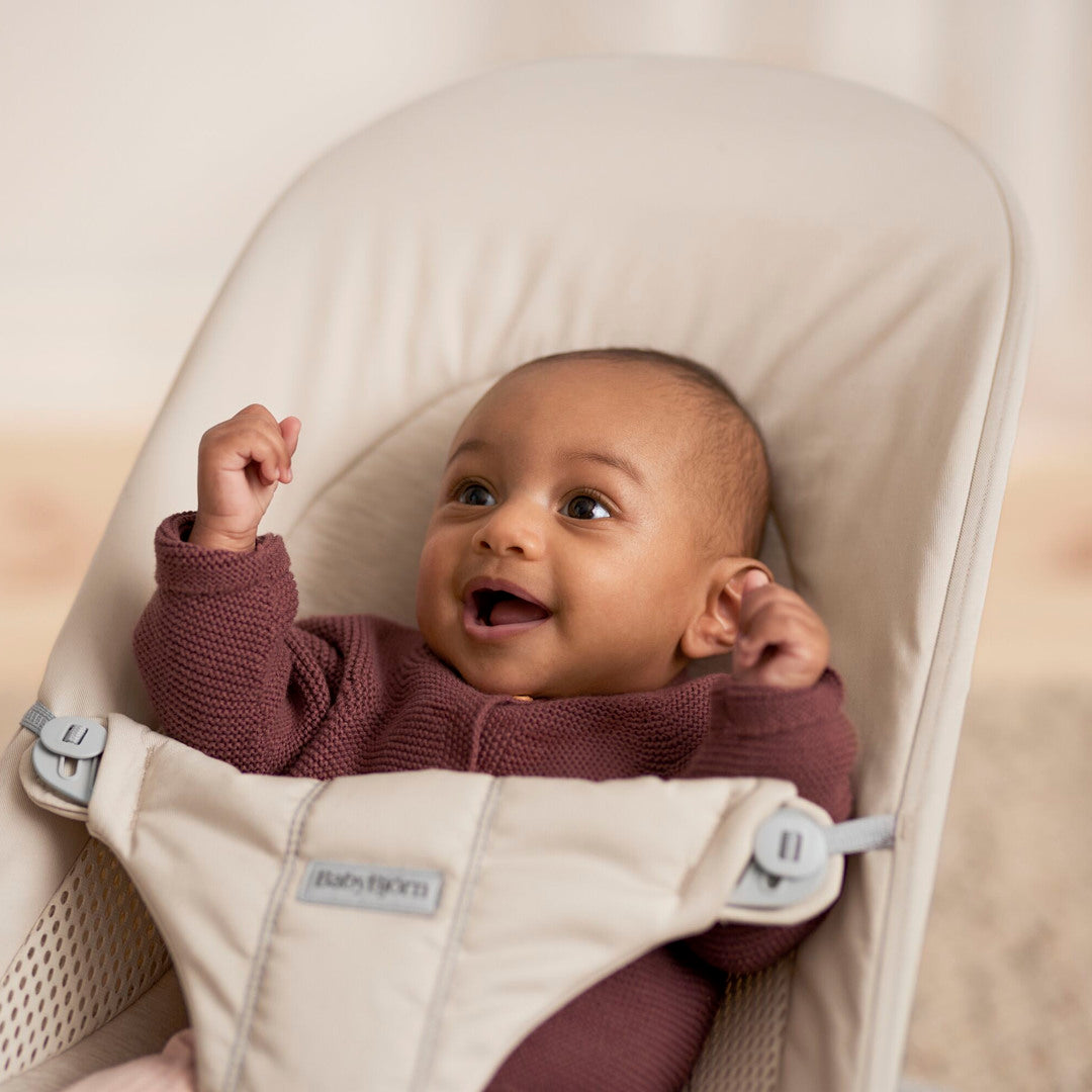 BabyBjörn Skråstol Balance Soft - Tri-Fabric - Lys Beige