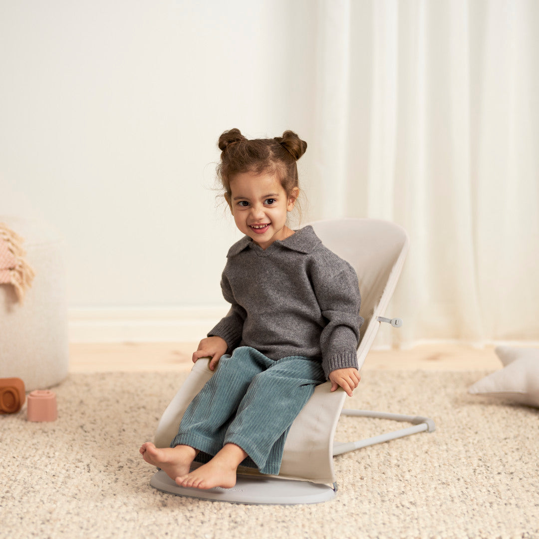 BabyBjörn Skråstol Balance Soft - Tri-Fabric - Lys Beige