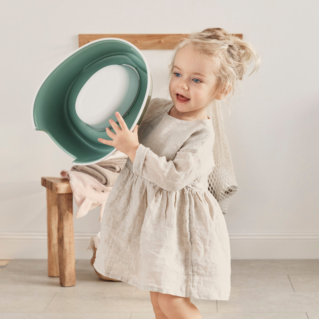 BabyBjörn Smart Potte - Grågrøn/Hvid
