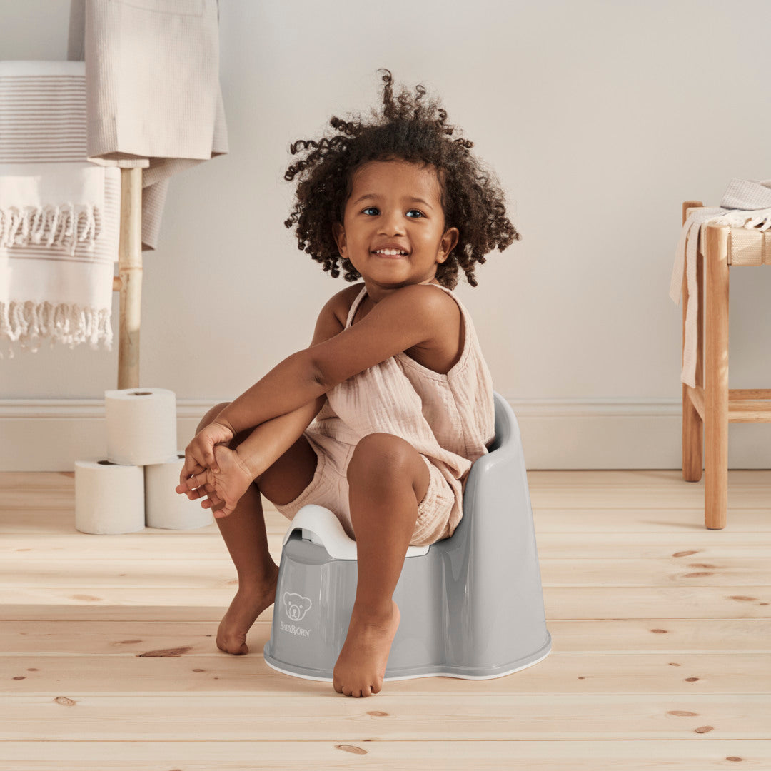 BabyBjörn Pottestol - Grå/Hvid