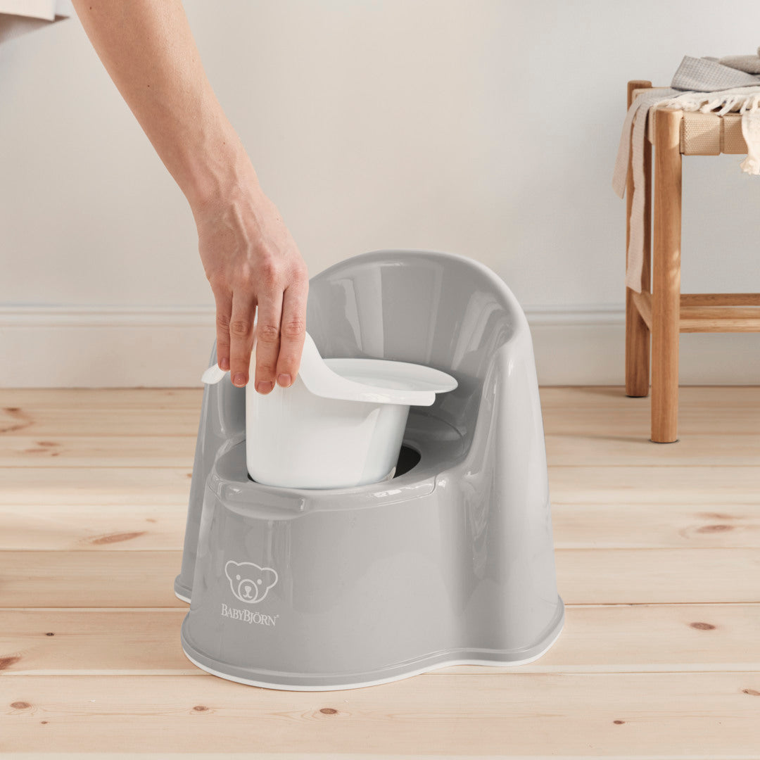 BabyBjörn Pottestol - Grå/Hvid