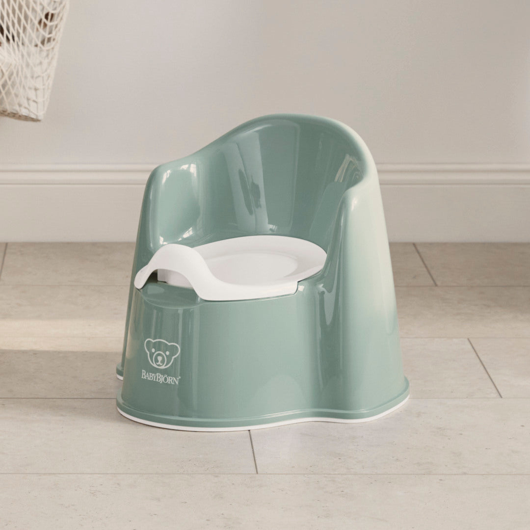 BabyBjörn Pottestol - Grågrøn/Hvid