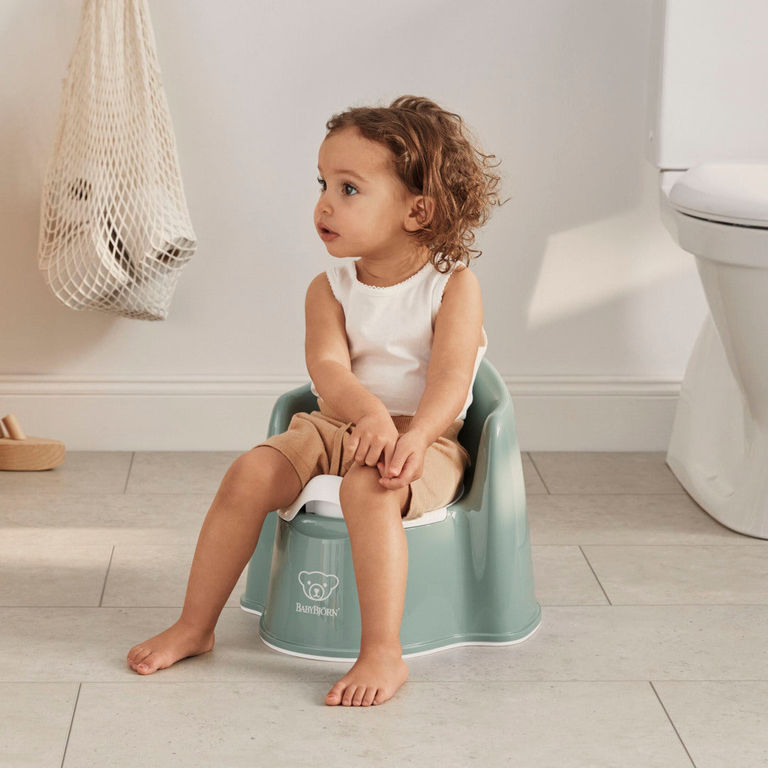 BabyBjörn Pottestol - Grågrøn/Hvid
