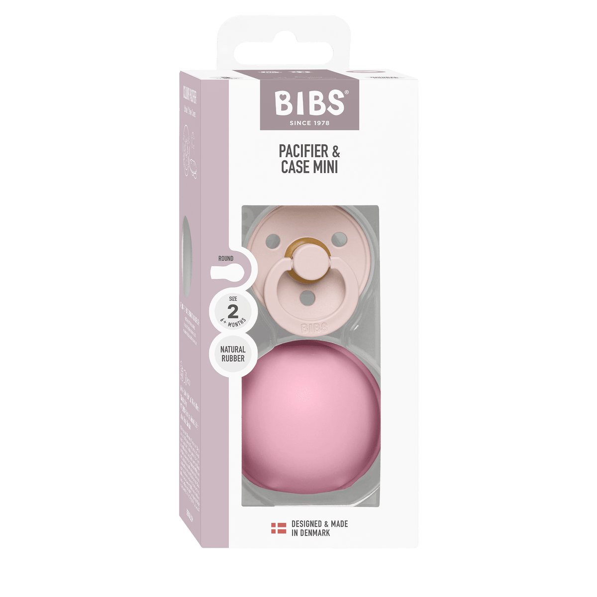 Bibs Colour - Str. 2 inkl beskyttelsesboks - Petal/Baby Pink