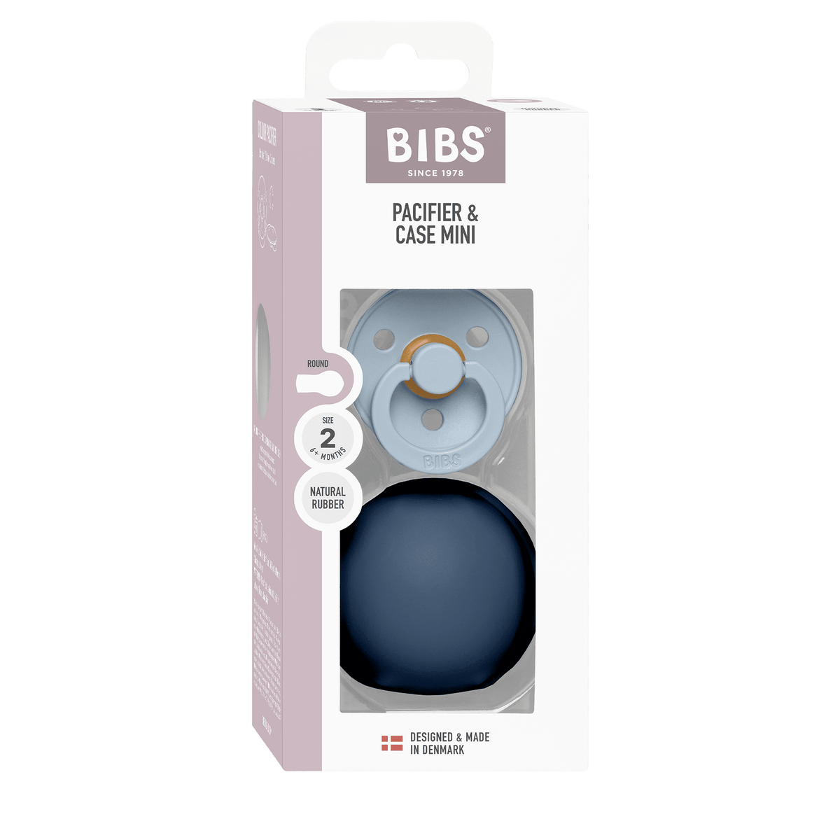 Bibs Colour - Str. 2 inkl beskyttelsesboks - Baby Blue/Steel Blue