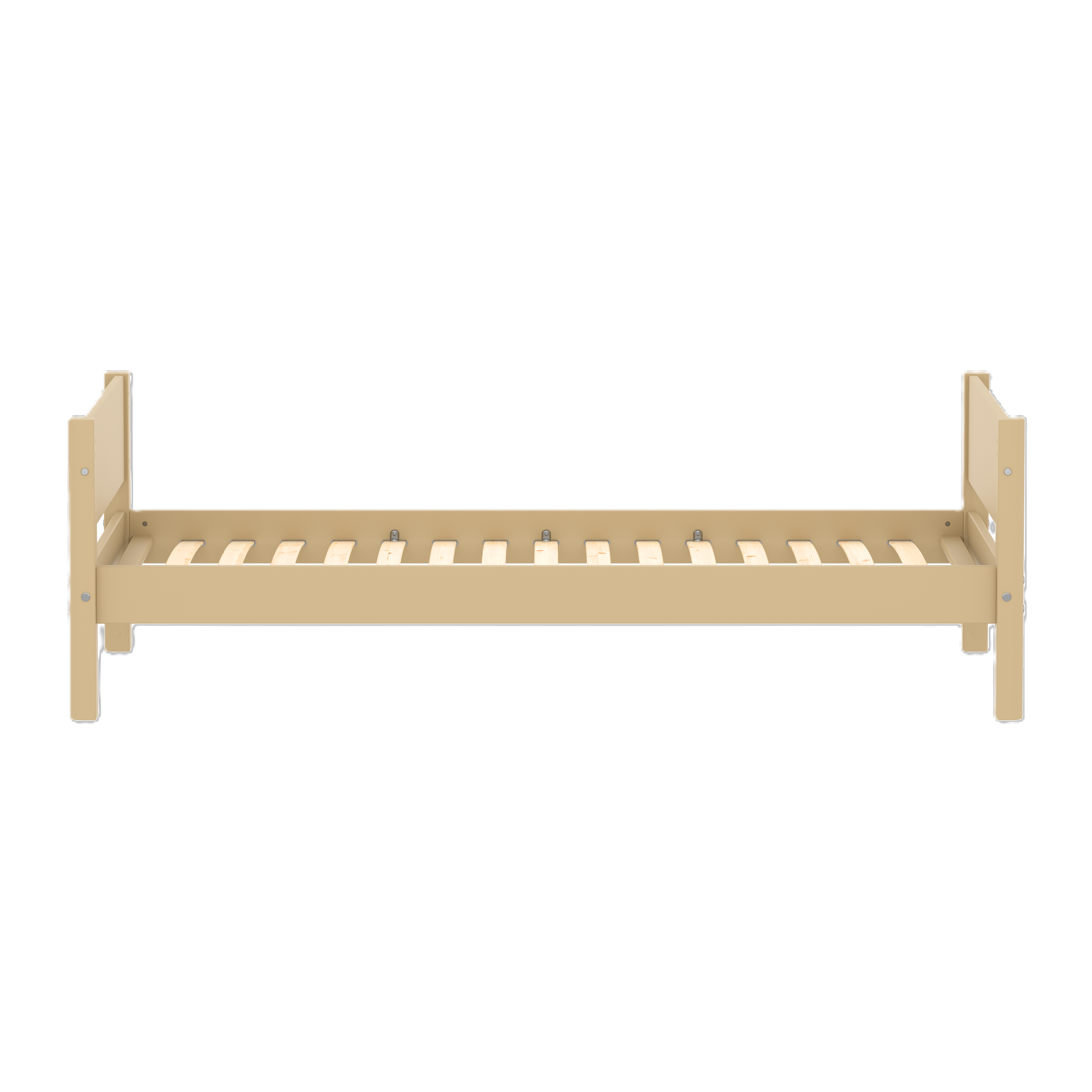 FLEXA WHITE Enkeltseng 90x200 cm - Sand