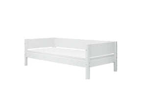 FLEXA WHITE Enkeltseng 90x200 cm m. baggavl - Hvid