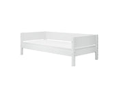 FLEXA WHITE Enkeltseng 90x200 cm m. baggavl - Hvid