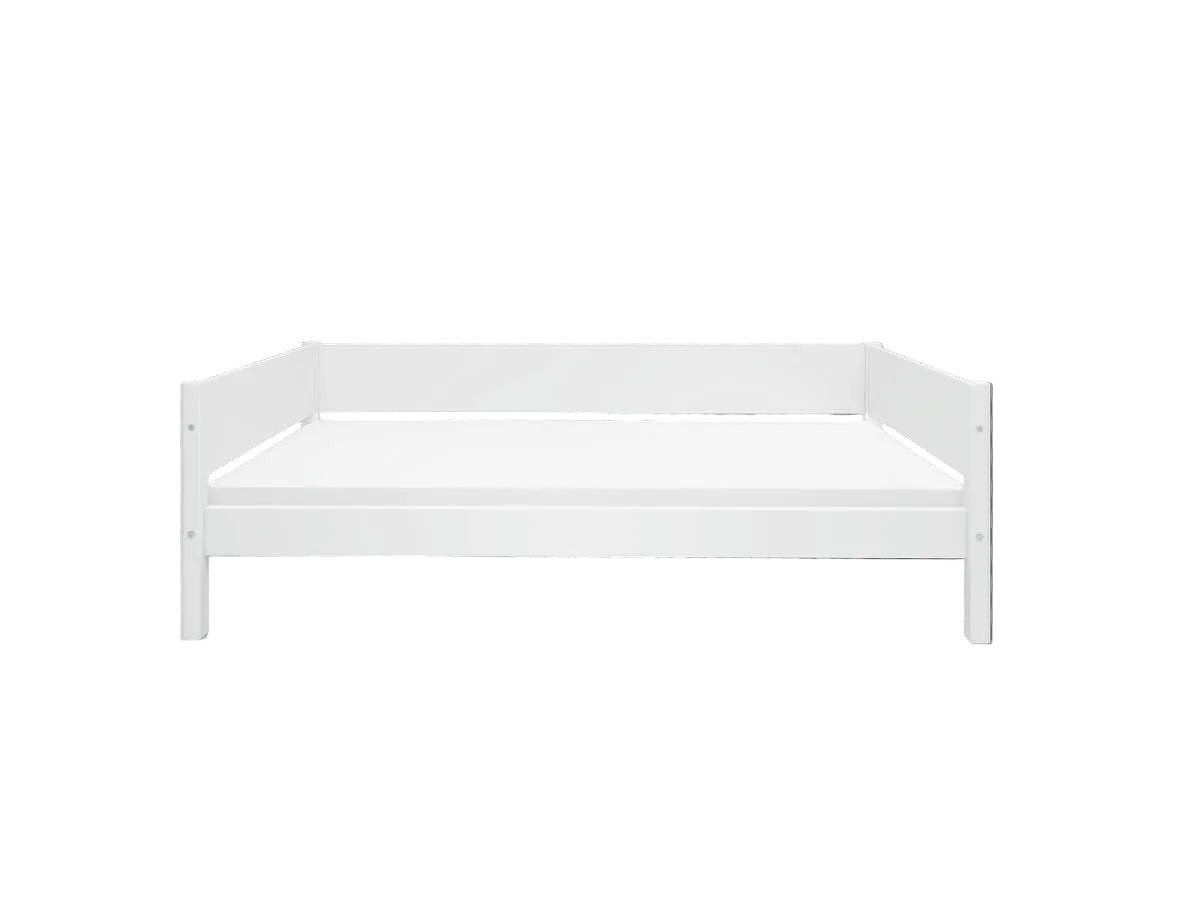 FLEXA WHITE Enkeltseng 90x200 cm m. baggavl - Hvid
