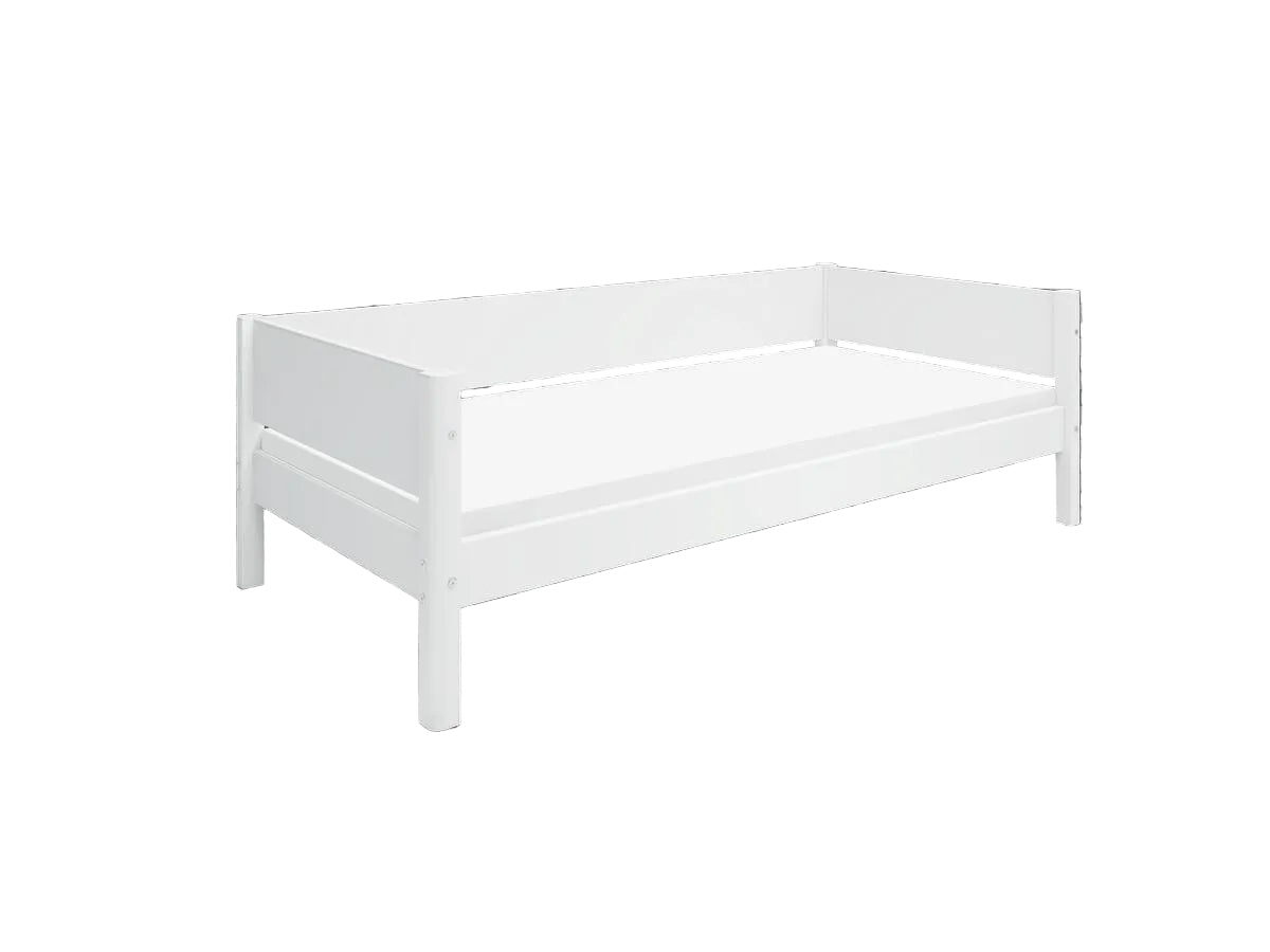 FLEXA WHITE Enkeltseng 90x200 cm m. baggavl - Hvid