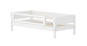FLEXA WHITE Enkeltseng 90x200 cm m. crossbar sengehest - Hvid