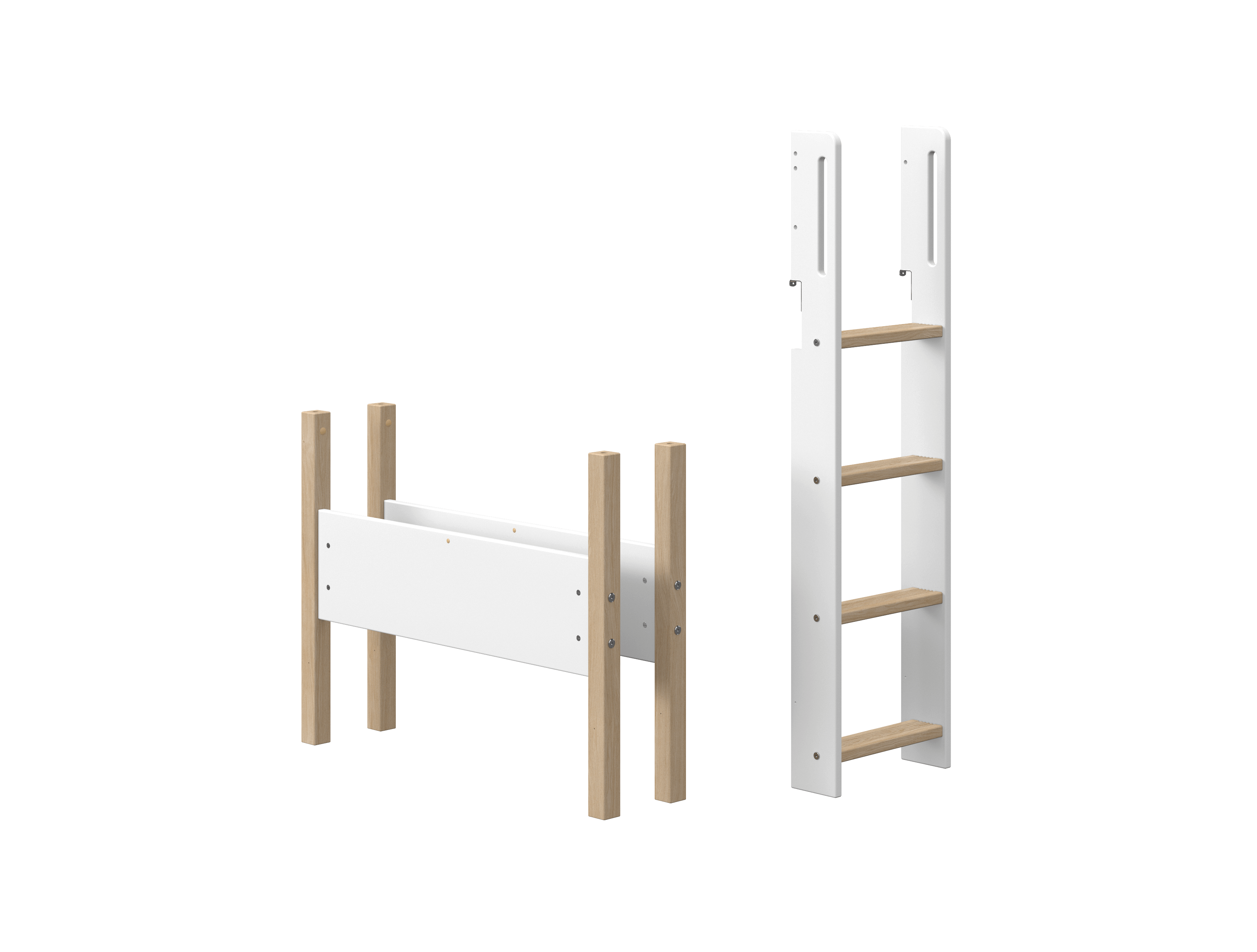 FLEXA NOR Lige stige og ben - Hvid/eg