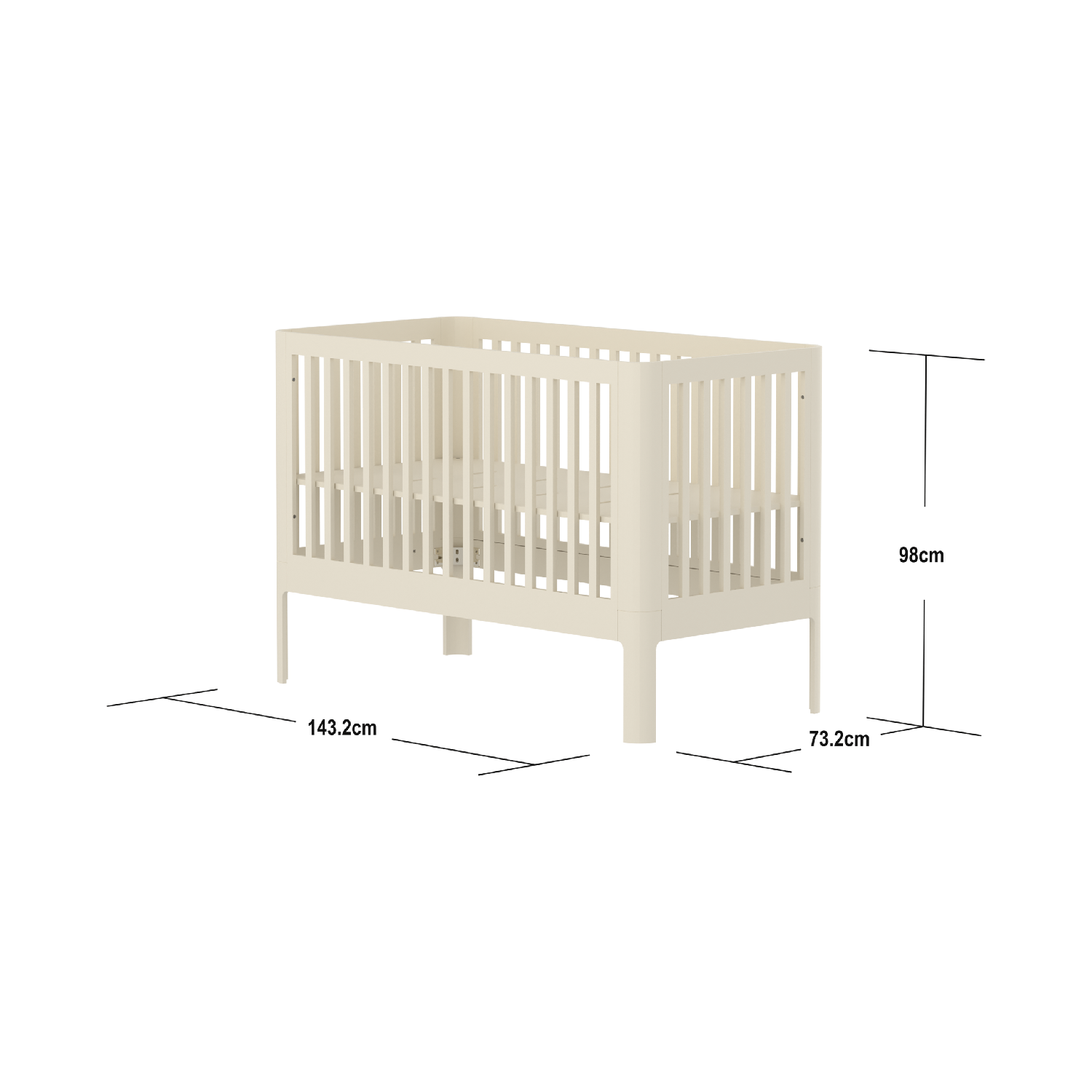 Flexa Nova Tremmeseng 70x140 - Cream