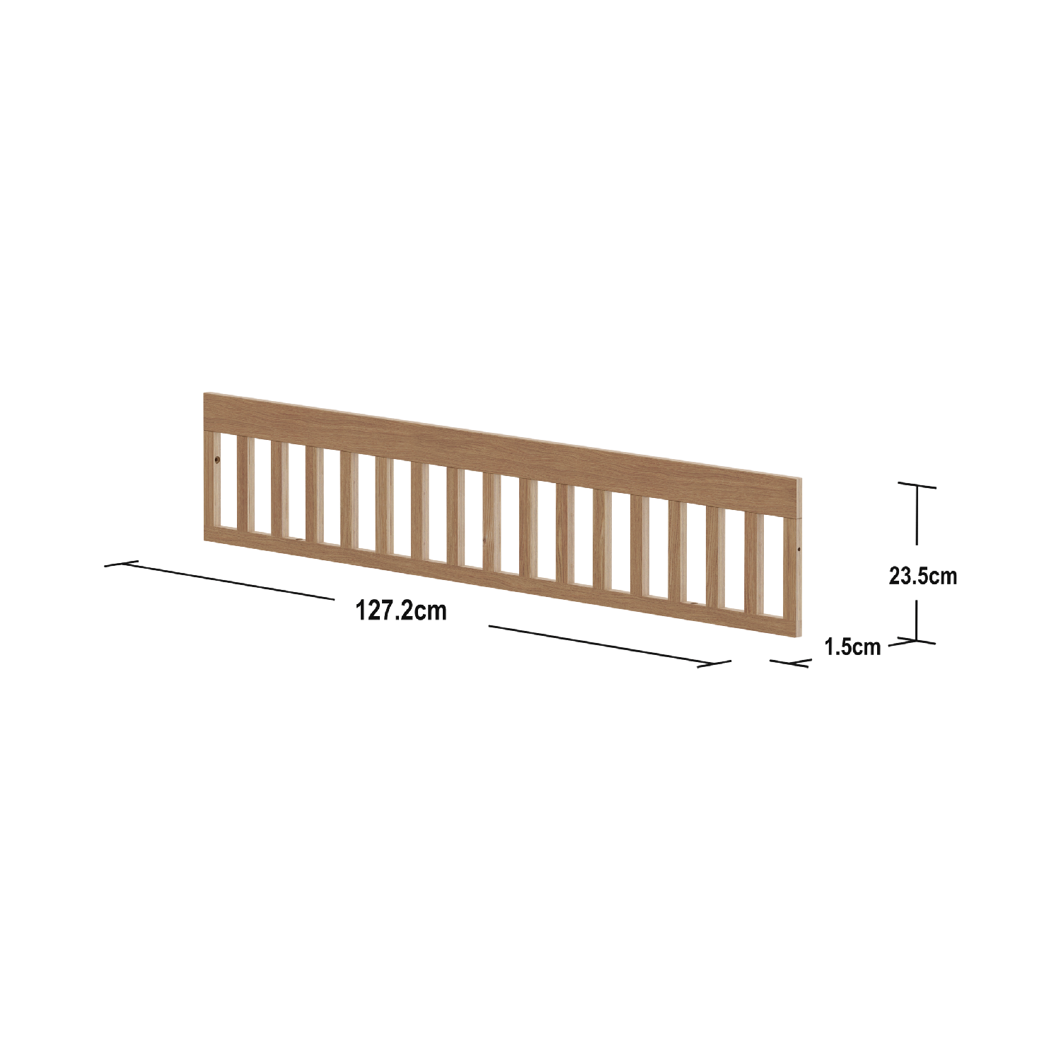 Flexa Nova sengehest til Tremmeseng 140 cm. Eg